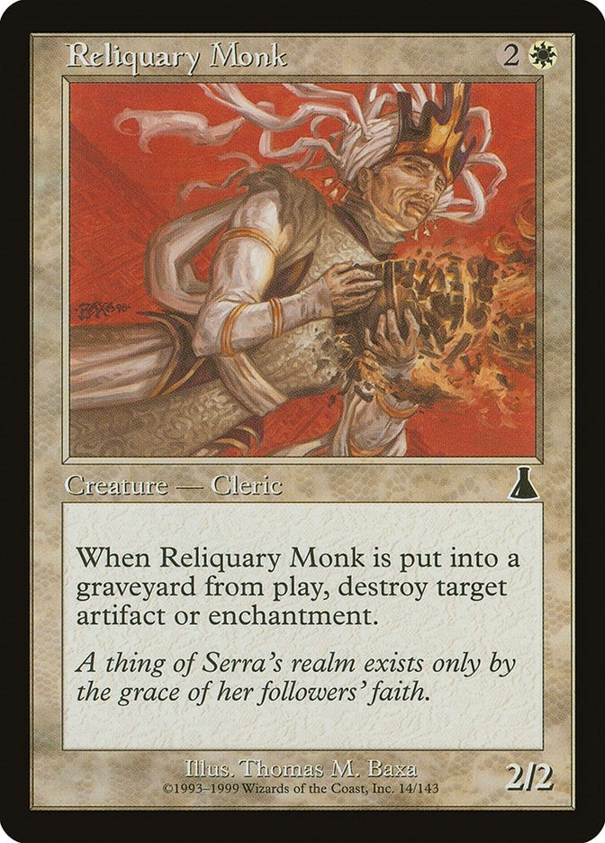 Image for Reliquary Monk (Urza's Destiny) (14) - Magic: The Gathering