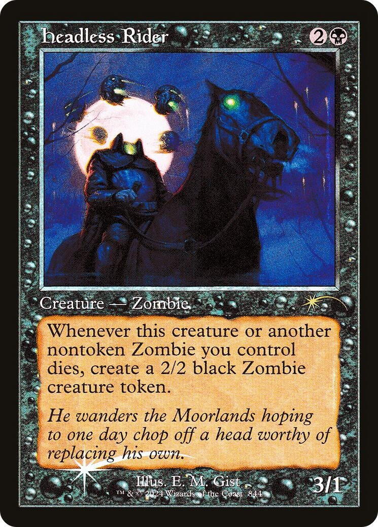 Image for Headless Rider (Retro Frame) (Secret Lair Drop Series) (844) - Magic: The Gathering