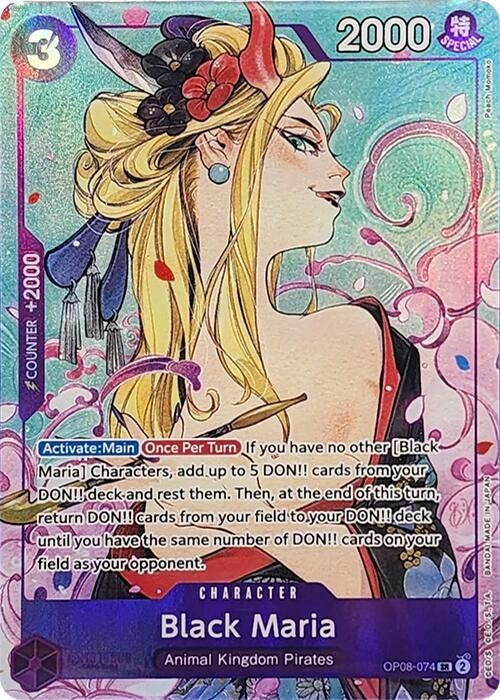 Image for Black Maria (Illustration Box Vol.2) (One Piece Promotion Cards) (OP08-074) - One Piece Card Game