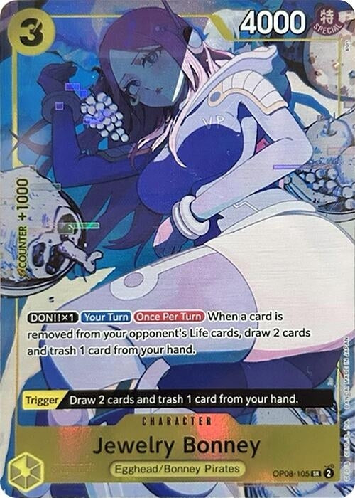 Image for Jewelry Bonney (Illustration Box EX) (One Piece Promotion Cards) (OP08-105) - One Piece Card Game