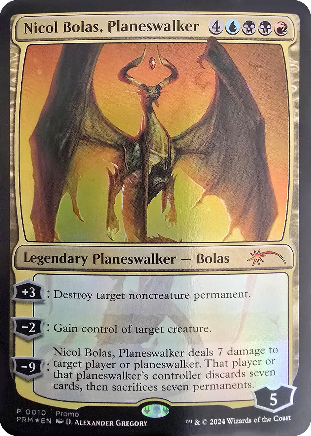 Image for Nicol Bolas, Planeswalker (Unique and Miscellaneous Promos) (10) - Magic: The Gathering