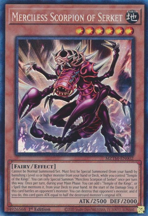 Image for Merciless Scorpion of Serket (CR) (Maze of the Master) (MZTM-EN002) - YuGiOh