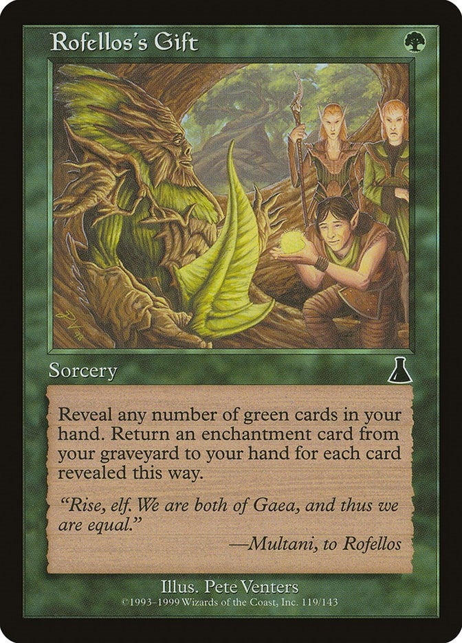 Image for Rofellos's Gift (Urza's Destiny) (119) - Magic: The Gathering