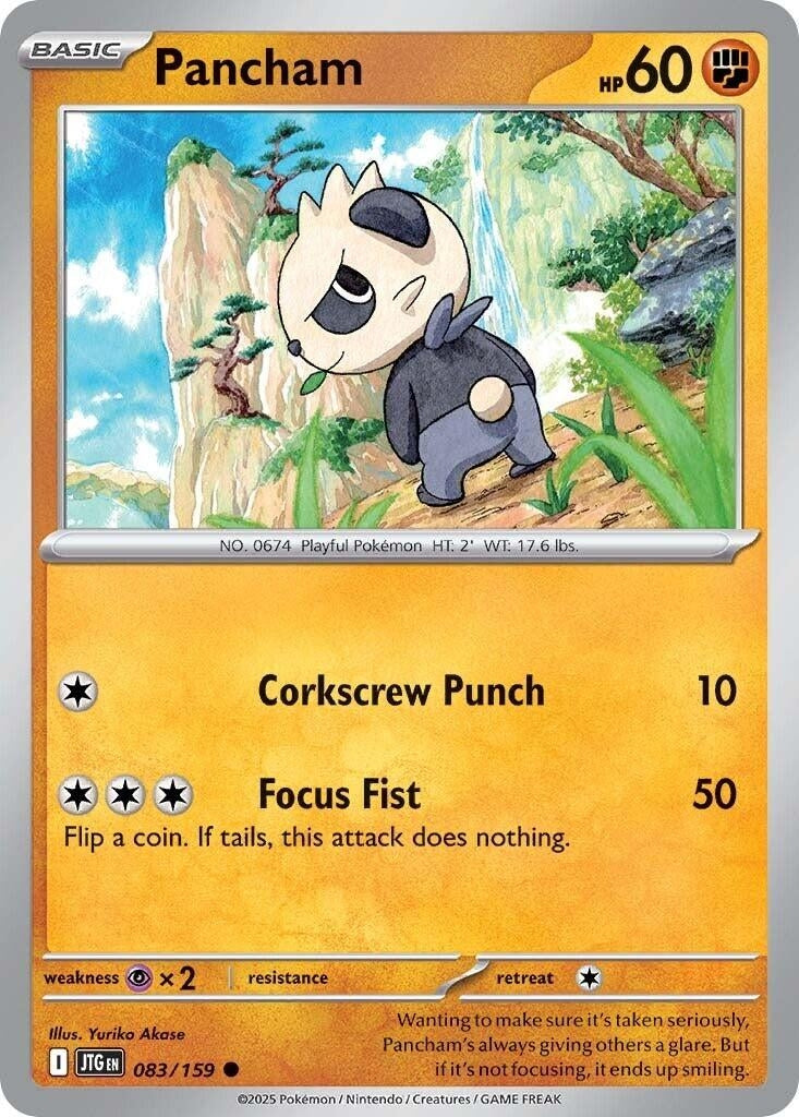 Image for Pancham (SV09: Journey Together) (083/159) - Pokemon