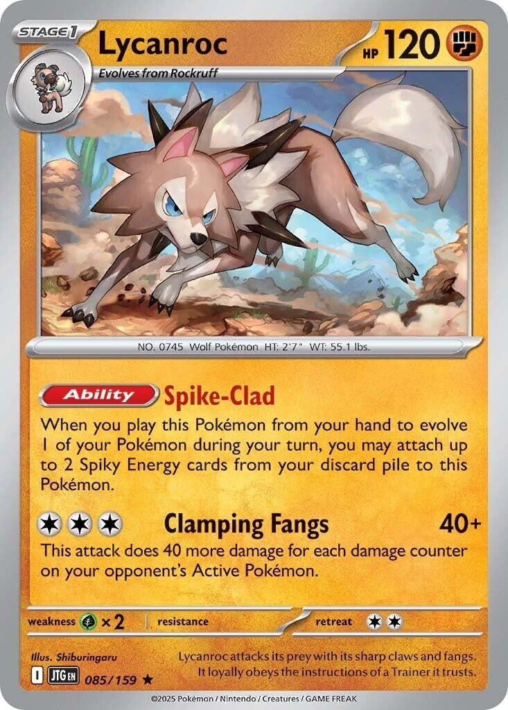 Image for Lycanroc (SV09: Journey Together) (085/159) - Pokemon