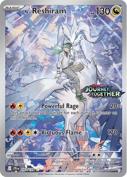 Image for N's Reshiram - 167/159 (Journey Together Stamped) (SV09: Journey Together) (167/159) - Pokemon