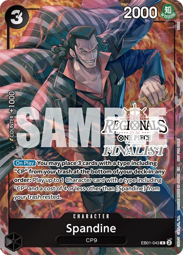 Image for Spandine (Regional Finalist Card Set 2025 Vol.1) (One Piece Promotion Cards) (EB01-043) - One Piece Card Game