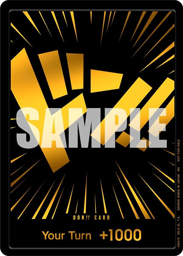 Image for DON!! Card (Black and Gold) (One Piece Promotion Cards) - One Piece Card Game