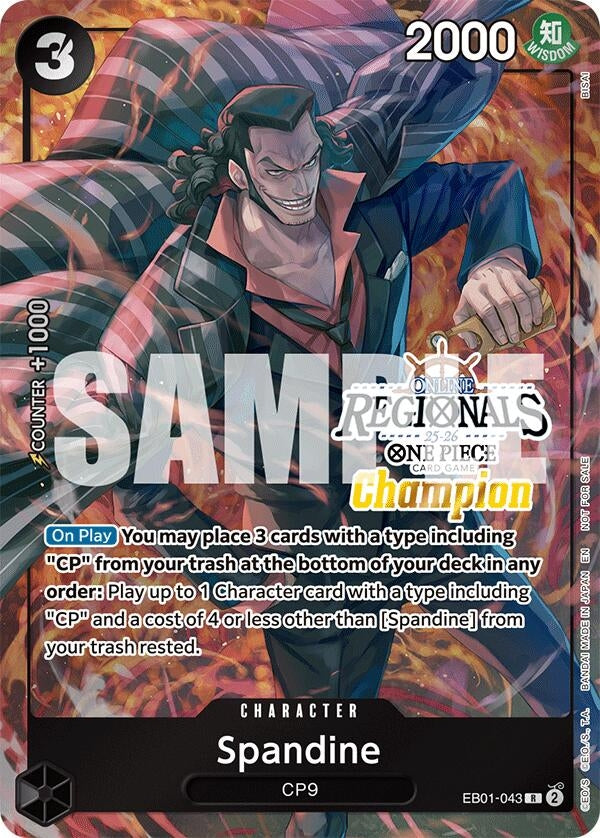 Image for Spandine (Regional Champion Card Set 2025 Vol.1) (One Piece Promotion Cards) (EB01-043) - One Piece Card Game