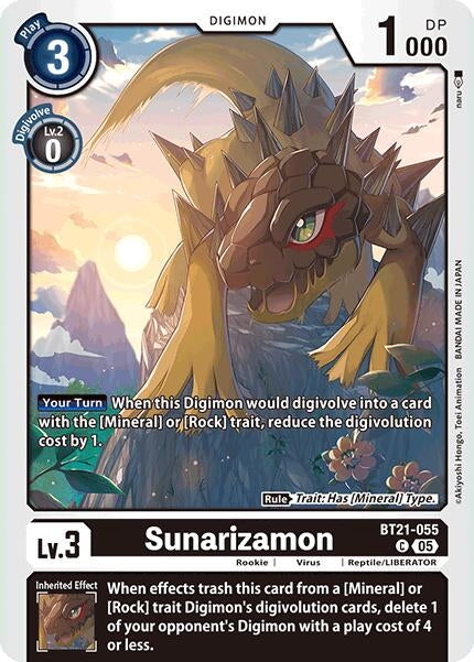 Image for Sunarizamon (BT21) (BT21-055 C) - Digimon Card Game