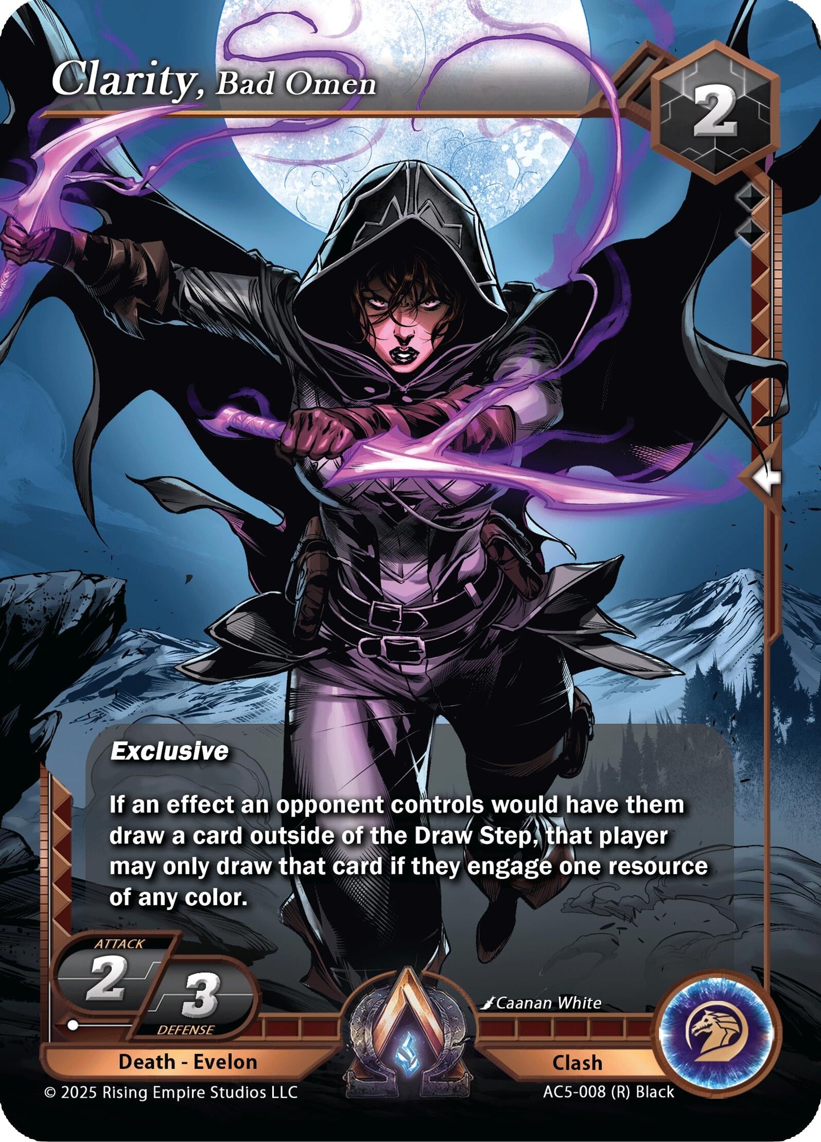 Image for Clarity, Bad Omen (Equilibrium) (AC5-008) - Alpha Clash
