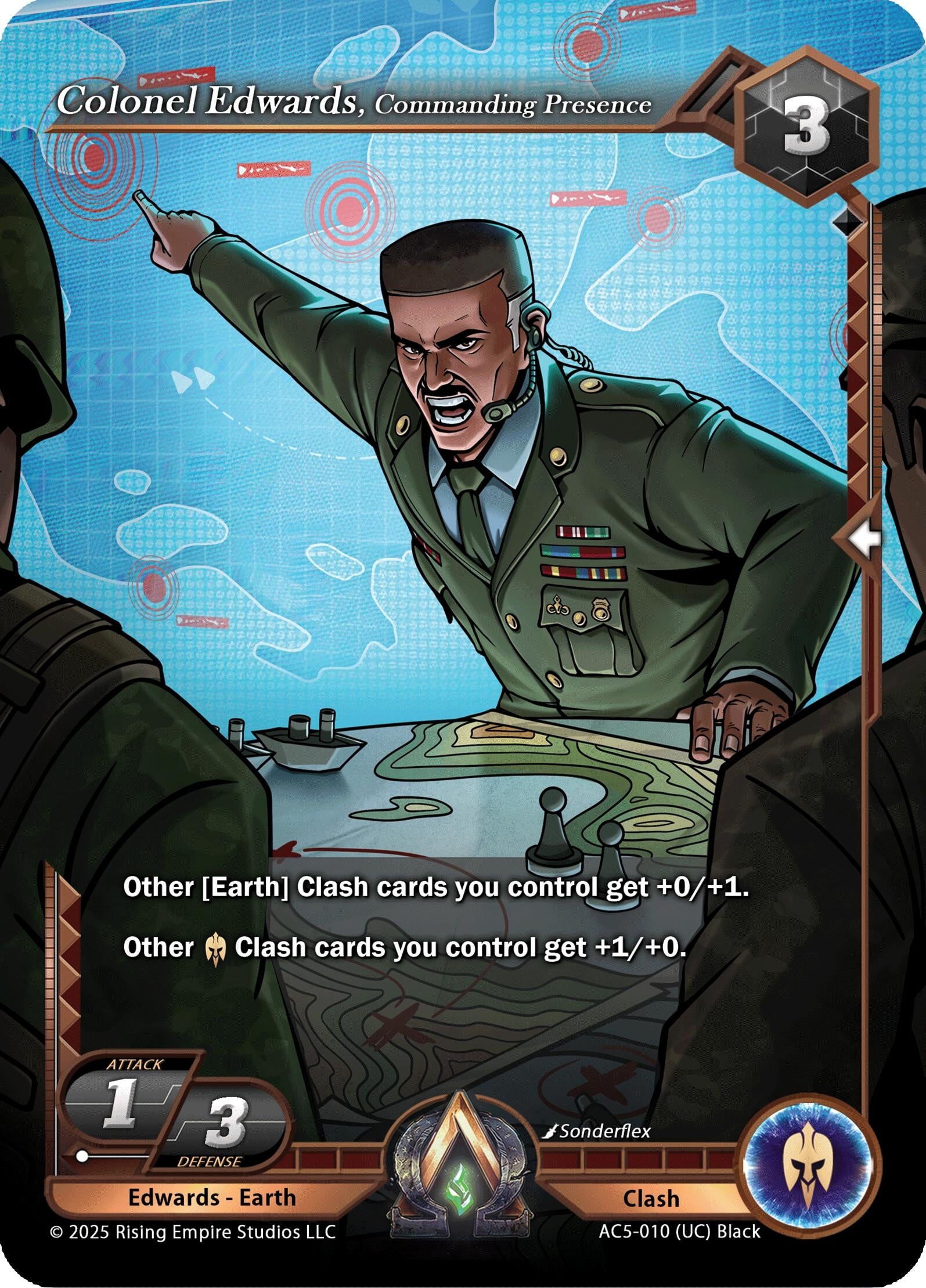 Image for Colonel Edwards, Commanding Presence (Equilibrium) (AC5-010) - Alpha Clash