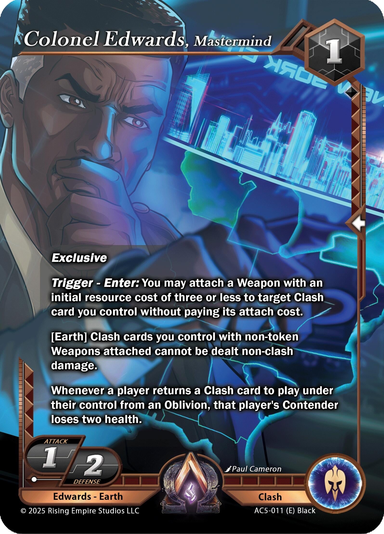 Image for Colonel Edwards, Mastermind (Equilibrium) (AC5-011) - Alpha Clash