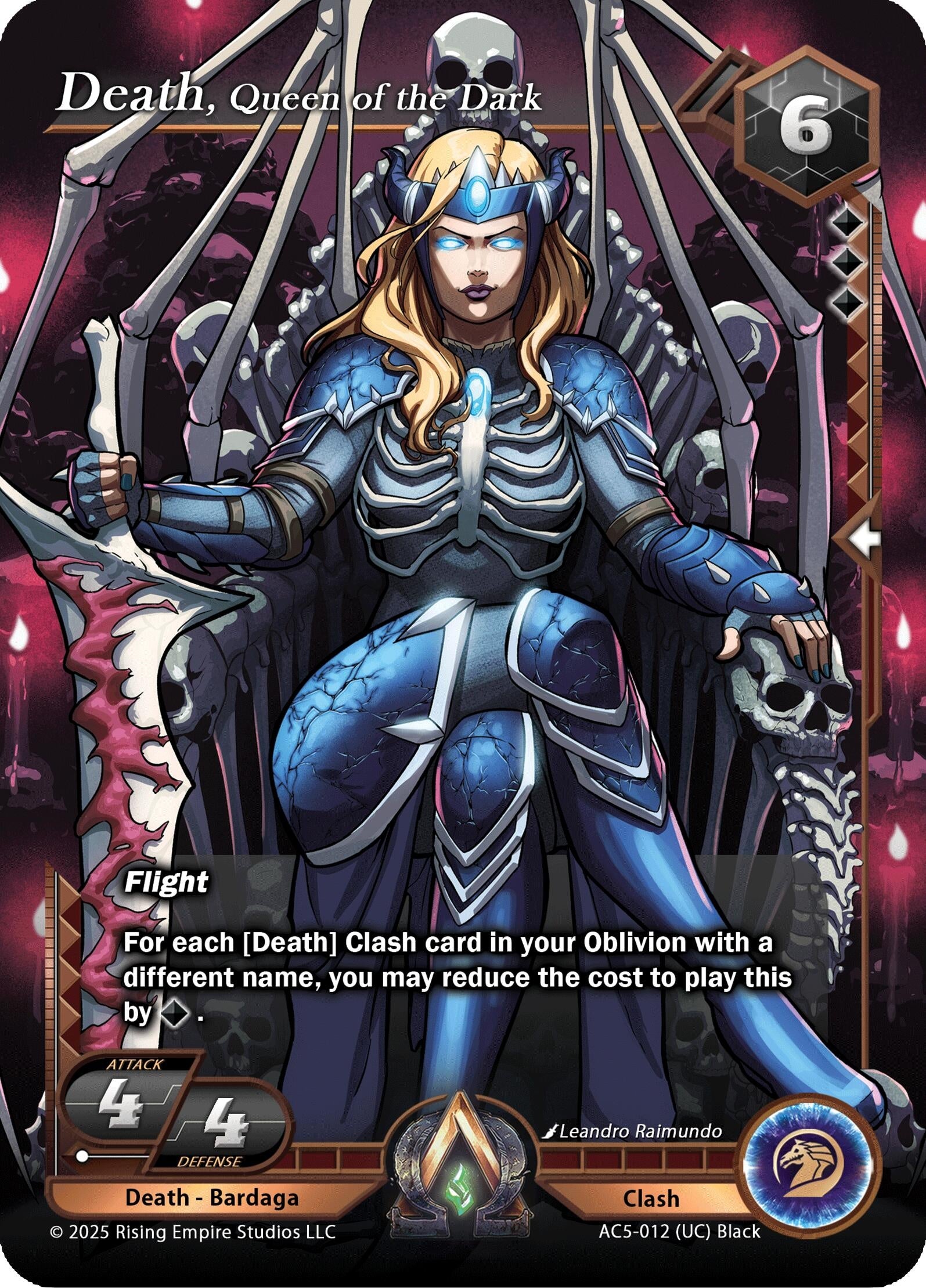 Image for Death, Queen of the Dark (Equilibrium) (AC5-012) - Alpha Clash