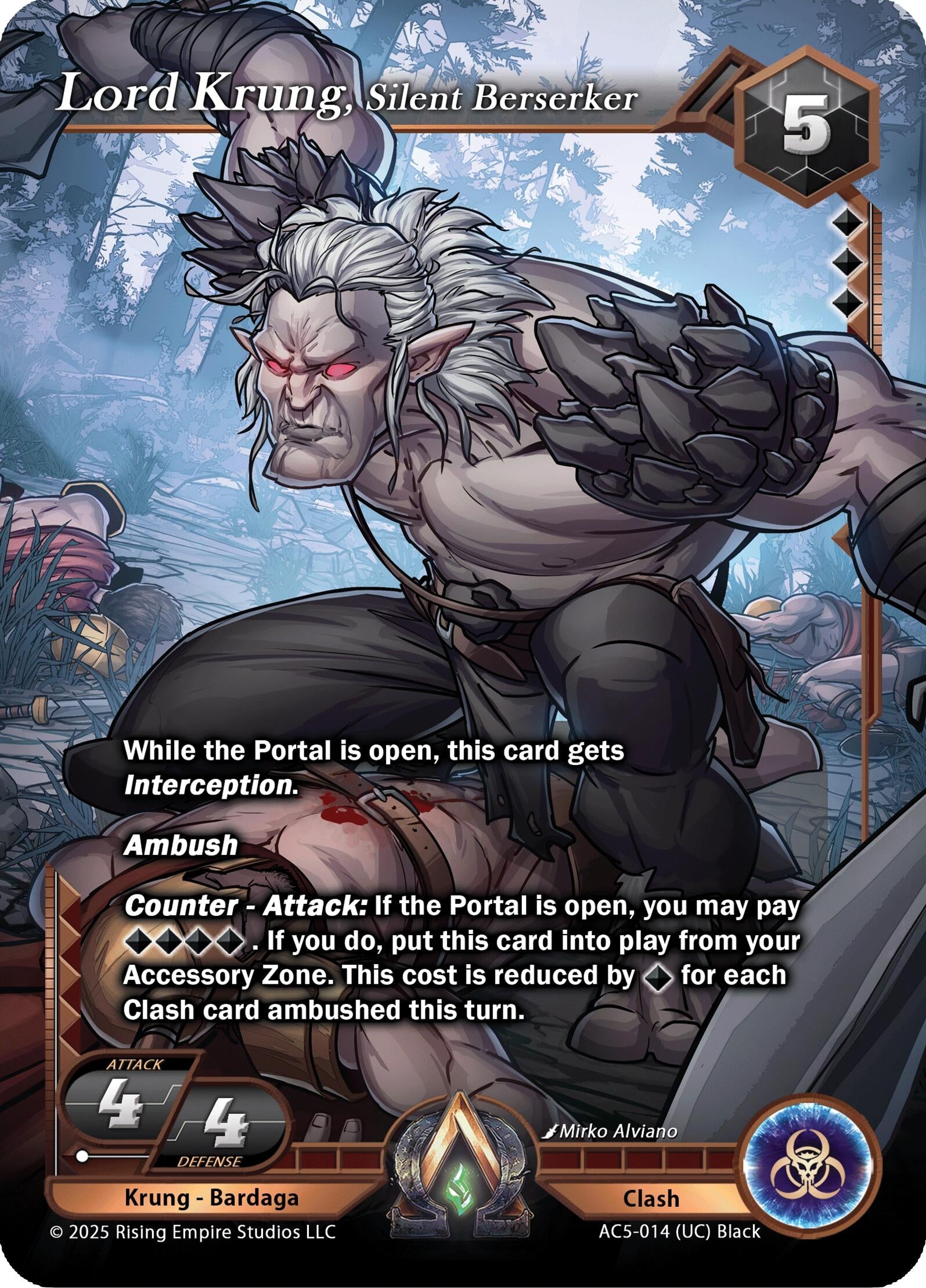 Image for Lord Krung, Silent Berserker (Equilibrium) (AC5-014) - Alpha Clash