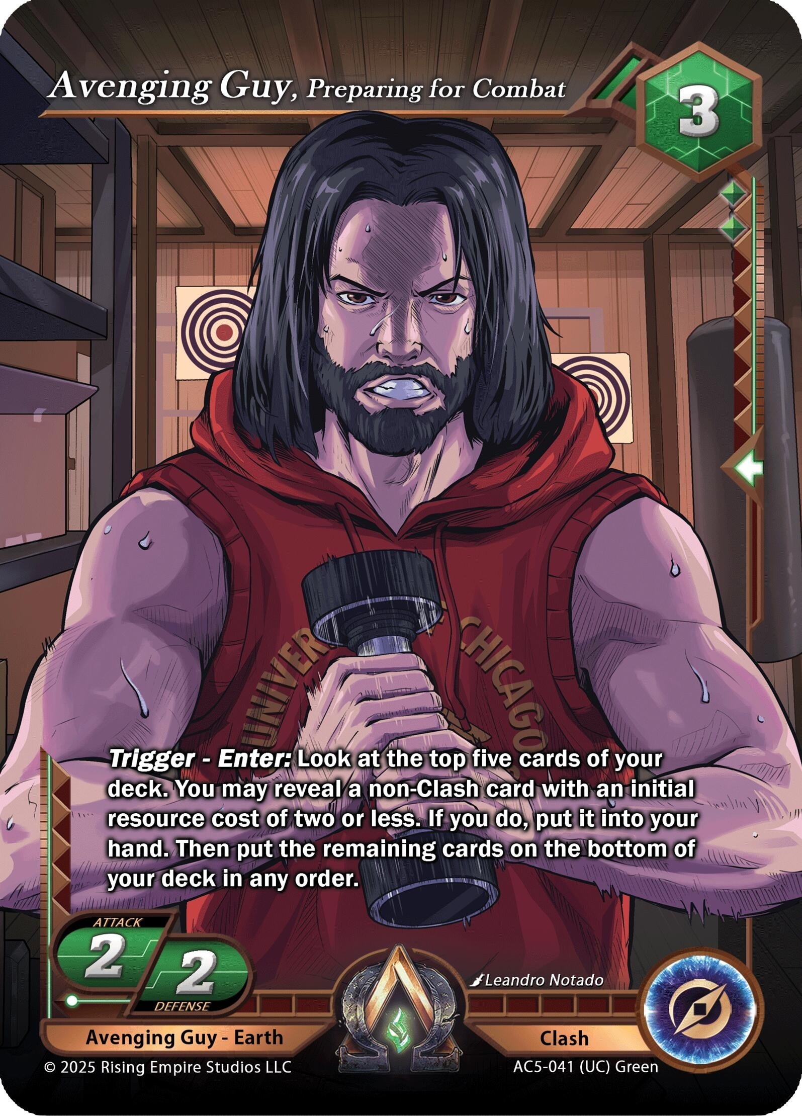 Image for Avenging Guy, Preparing for Combat (Equilibrium) (AC5-041) - Alpha Clash