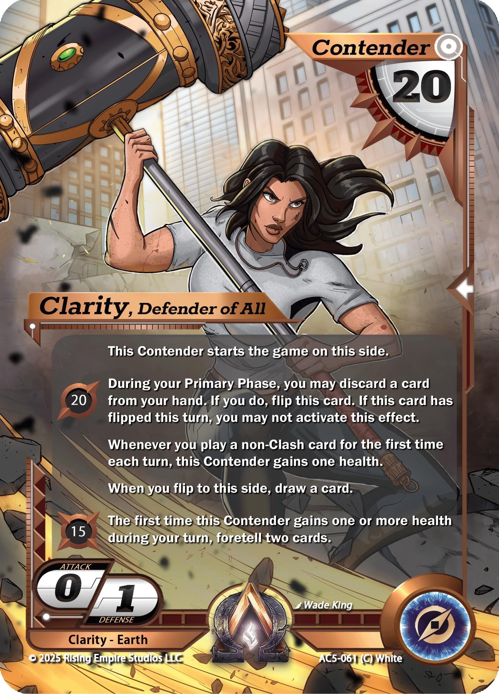 Image for Clarity, Defender of All (Equilibrium) (AC5-061) - Alpha Clash