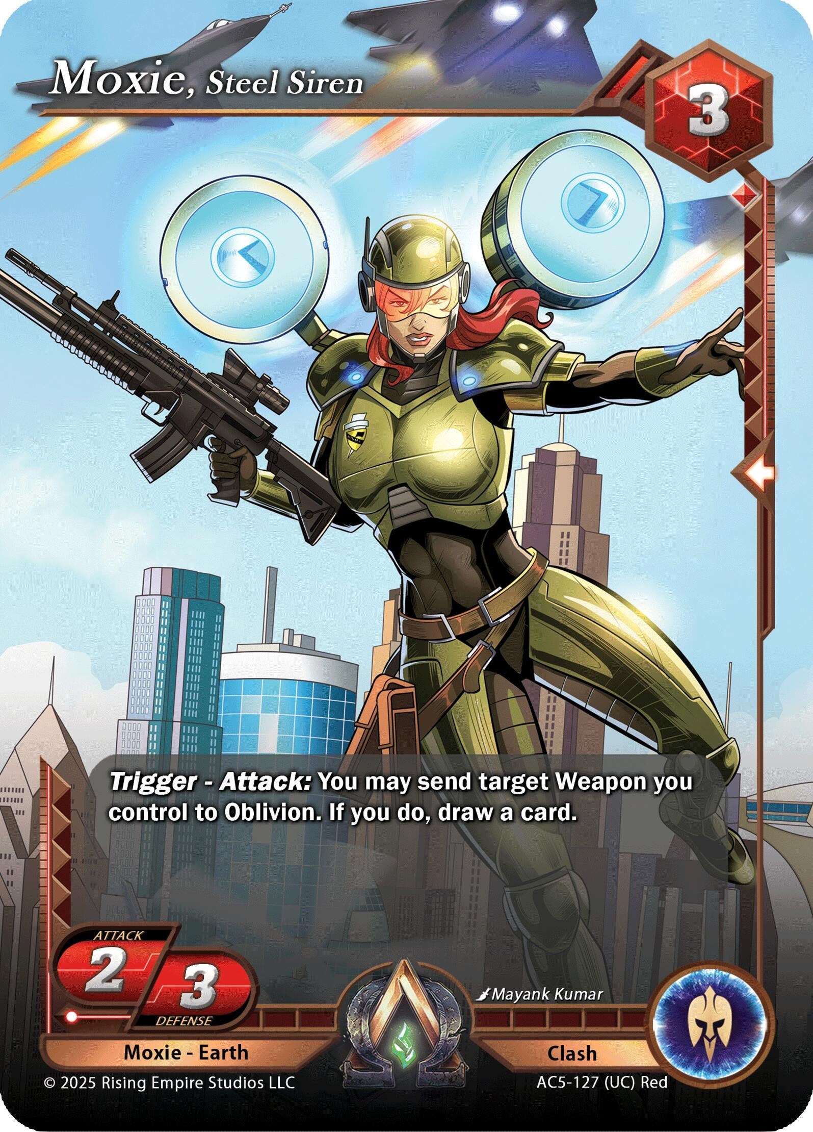 Image for Moxie, Steel Siren (Equilibrium) (AC5-127) - Alpha Clash