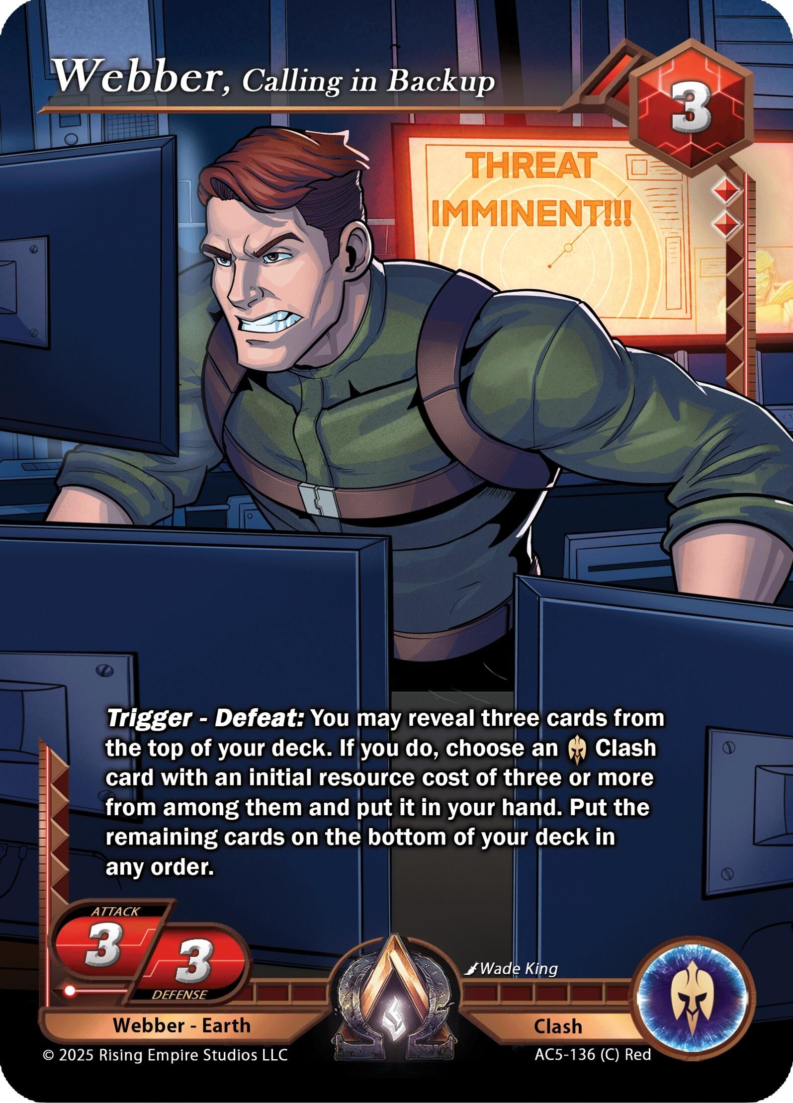 Image for Webber, Calling in Backup (Equilibrium) (AC5-136) - Alpha Clash