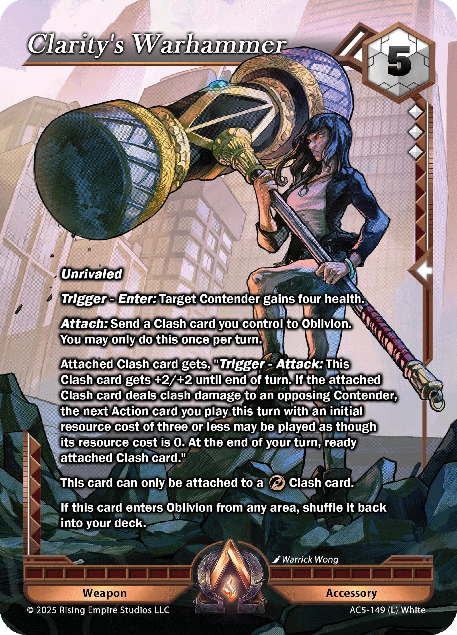 Image for Clarity's Warhammer (Equilibrium) (AC5-149) - Alpha Clash