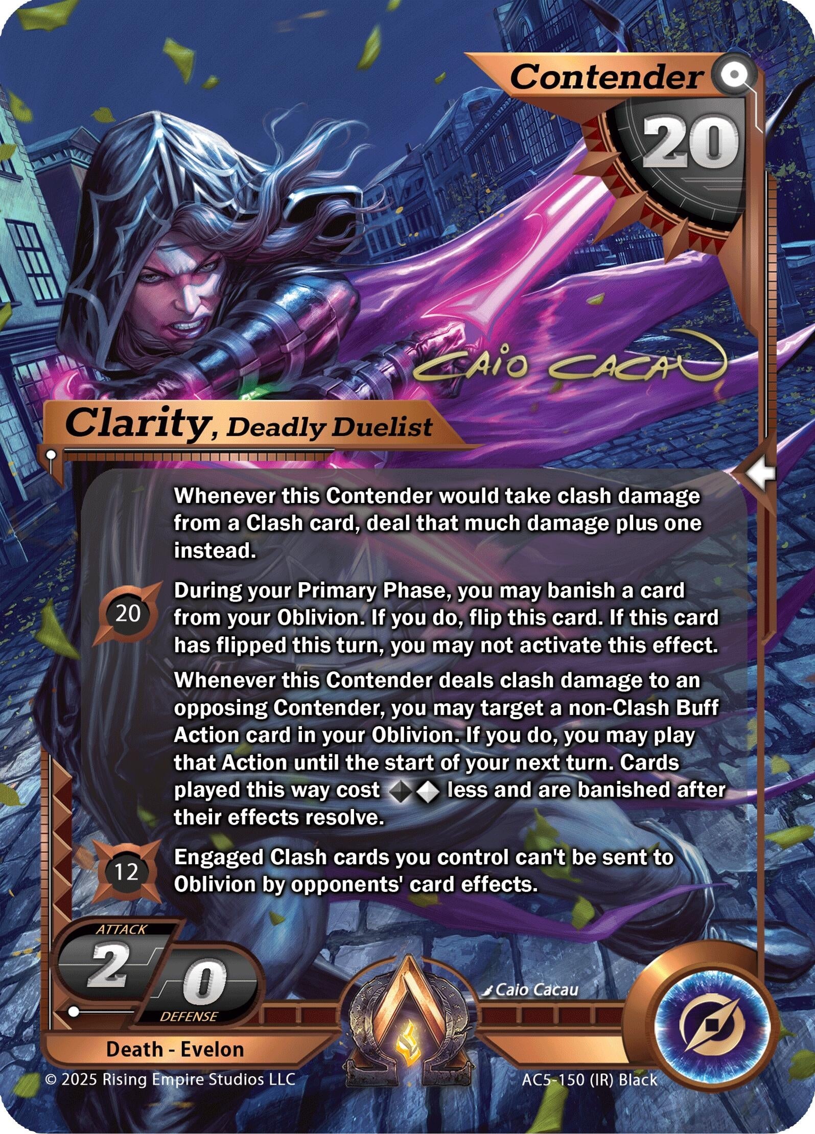 Image for Clarity, Deadly Duelist (Iconic Rare) (Equilibrium) (AC5-150) - Alpha Clash