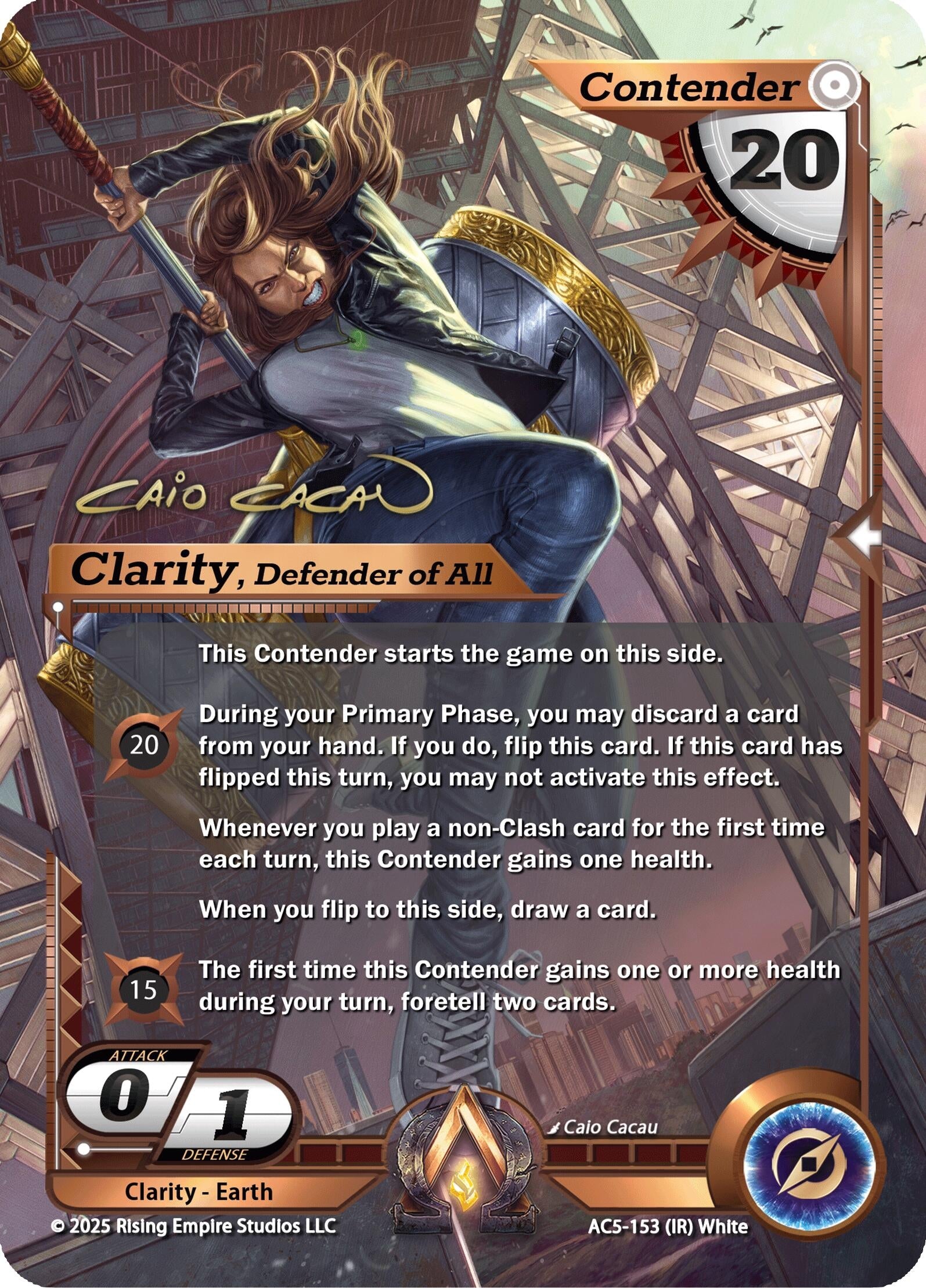 Image for Clarity, Defender of All (Iconic Rare) (Equilibrium) (AC5-153) - Alpha Clash