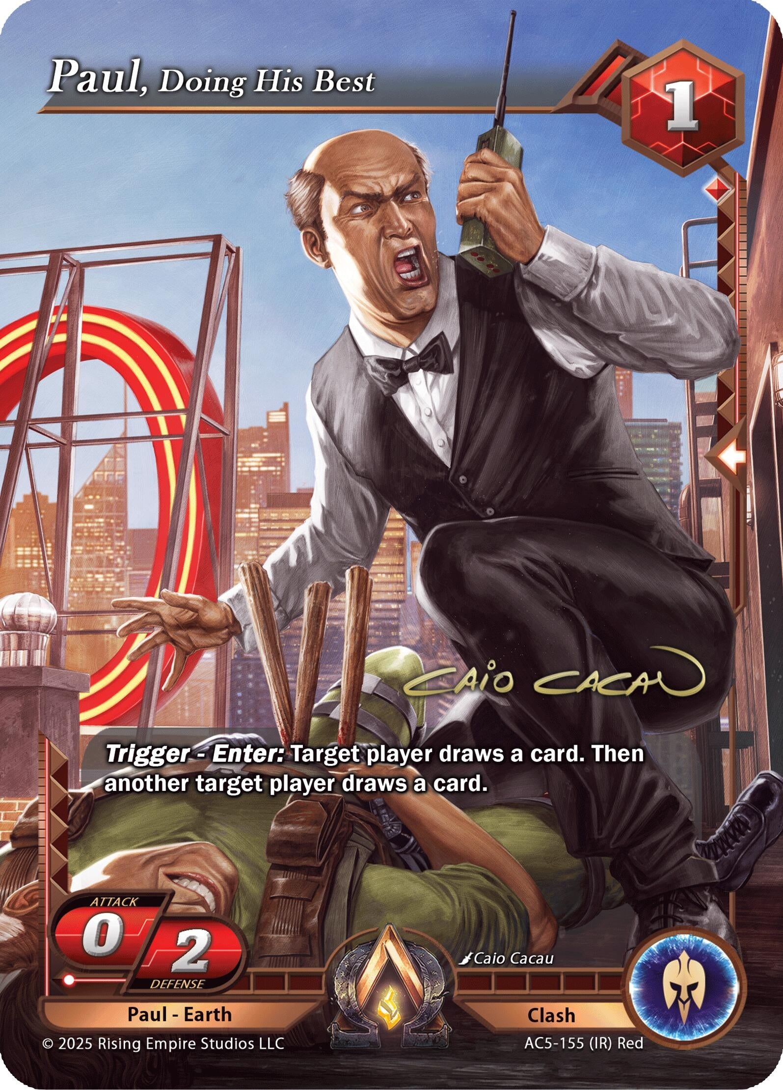 Image for Paul, Doing His Best (Iconic Rare) (Equilibrium) (AC5-155) - Alpha Clash