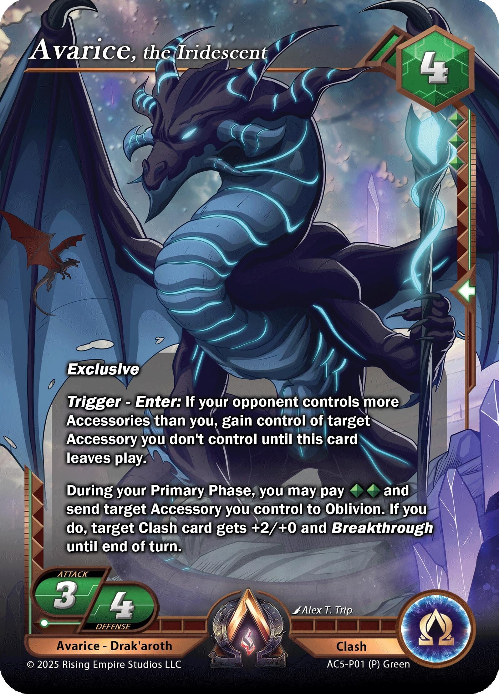 Image for Avarice, the Iridescent (Equilibrium) (AC5-P01) - Alpha Clash