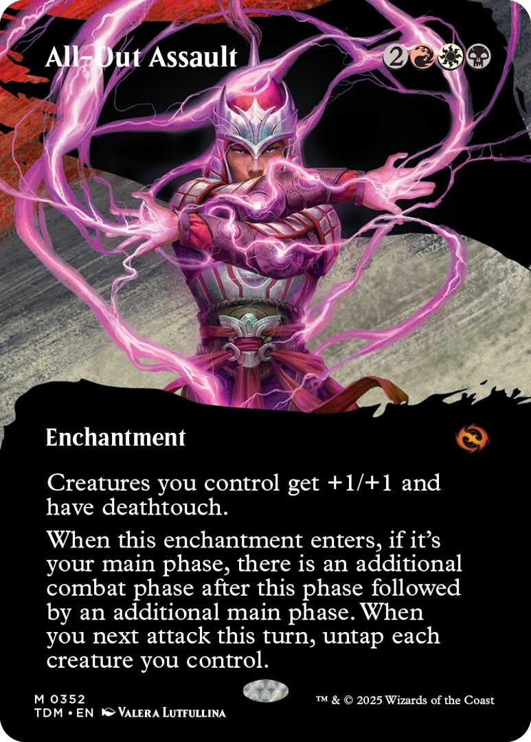 Image for All-Out Assault (Borderless) (Tarkir: Dragonstorm) (352) - Magic: The Gathering