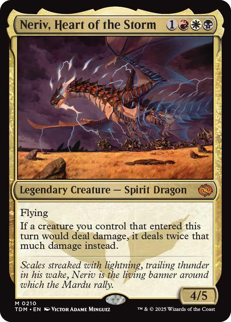 Image for Neriv, Heart of the Storm (Tarkir: Dragonstorm) (210) - Magic: The Gathering