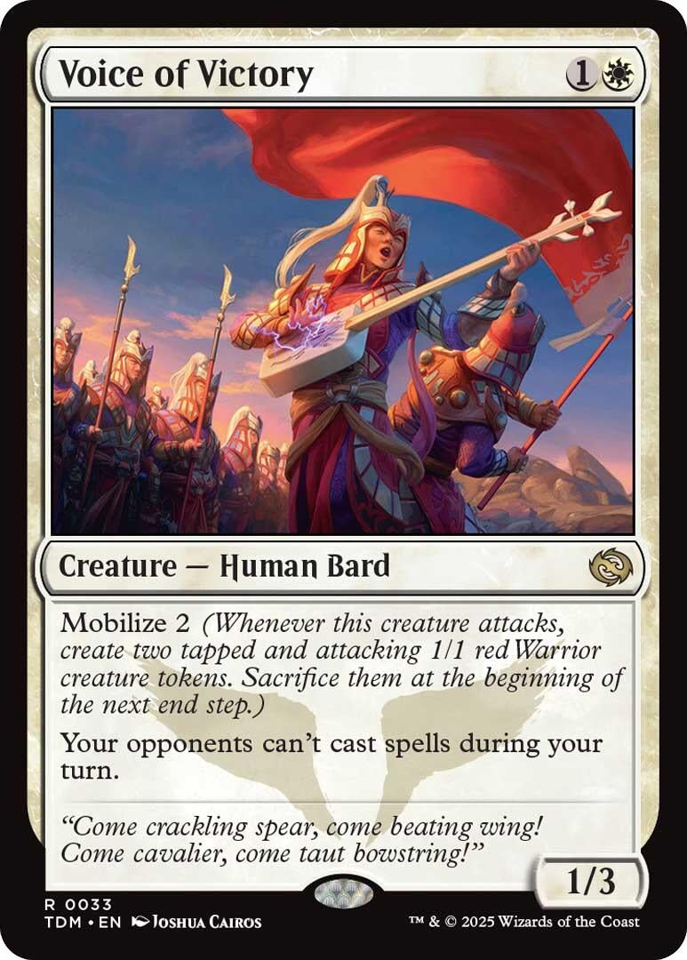 Image for Voice of Victory (Tarkir: Dragonstorm) (33) - Magic: The Gathering