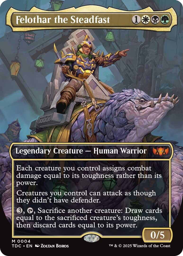Image for Felothar the Steadfast (Borderless) (Commander: Tarkir: Dragonstorm) (4) - Magic: The Gathering