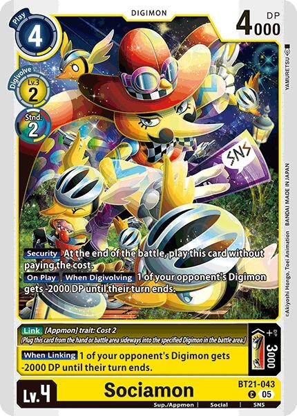 Image for Sociamon (BT21) (BT21-043 C) - Digimon Card Game