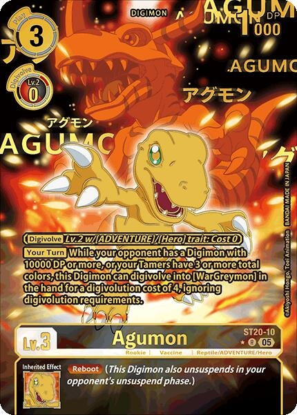 Image for Agumon (Rare Pull) (ST-20) (ST20-10 R) - Digimon Card Game