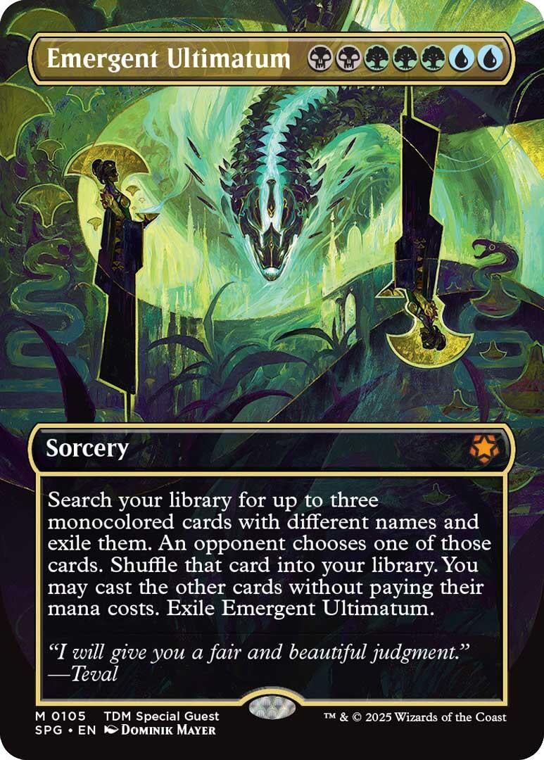 Image for Emergent Ultimatum (Borderless) (Special Guests) (105) - Magic: The Gathering