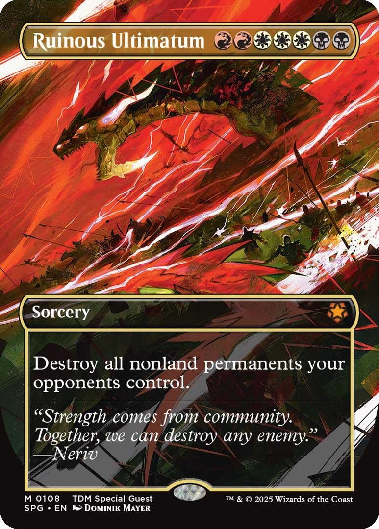 Image for Ruinous Ultimatum (Borderless) (Special Guests) (108) - Magic: The Gathering