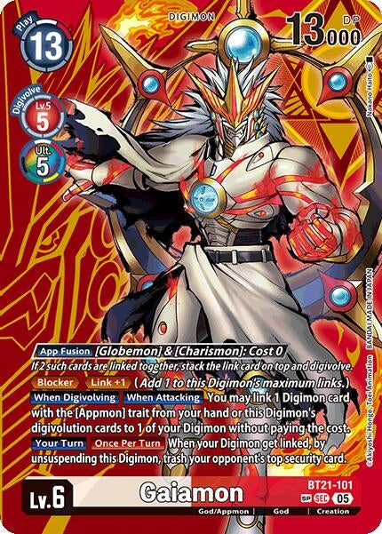 Image for Gaiamon (SP) (BT21) (BT21-101 SEC) - Digimon Card Game