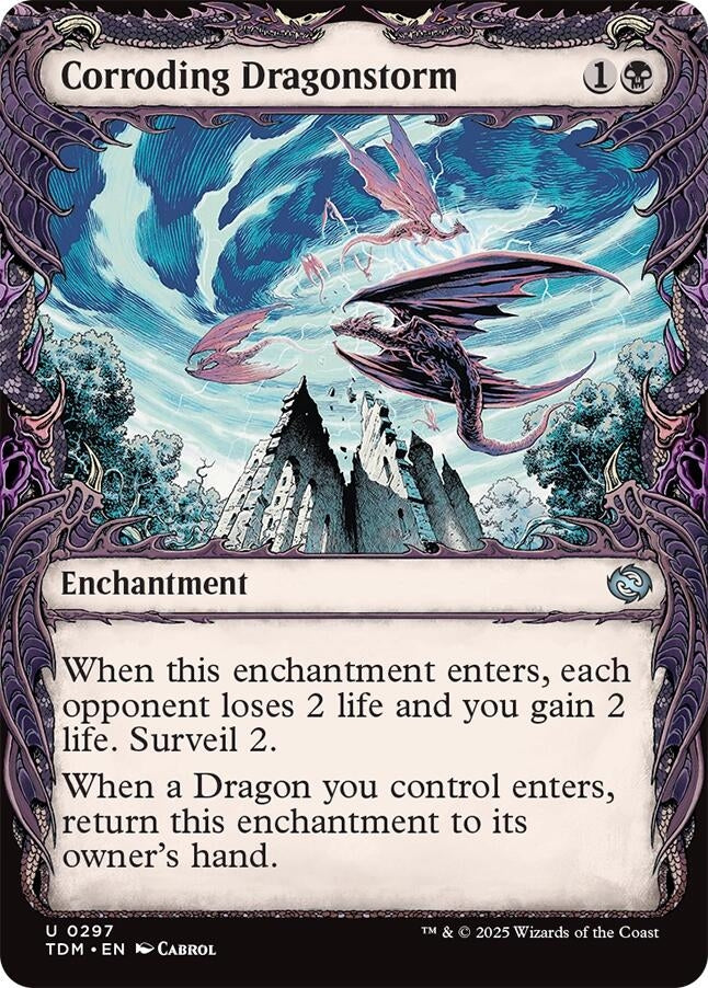 Image for Corroding Dragonstorm (Showcase) (Tarkir: Dragonstorm) (297) - Magic: The Gathering