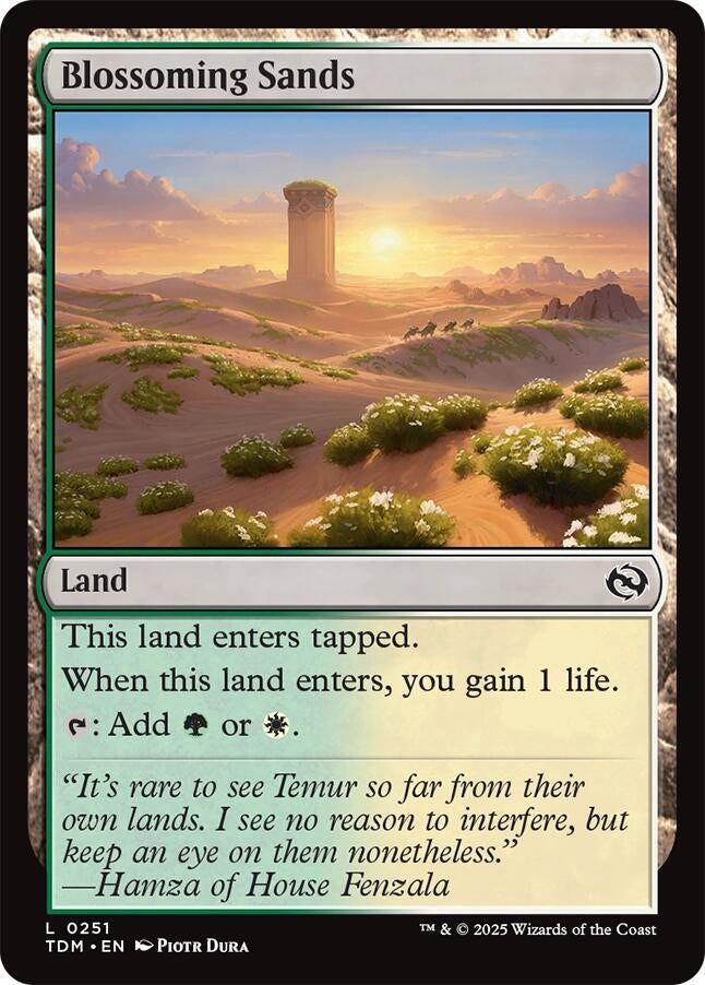 Image for Blossoming Sands (Tarkir: Dragonstorm) (251) - Magic: The Gathering
