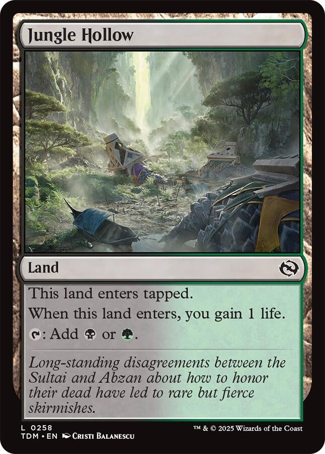 Image for Jungle Hollow (Tarkir: Dragonstorm) (258) - Magic: The Gathering