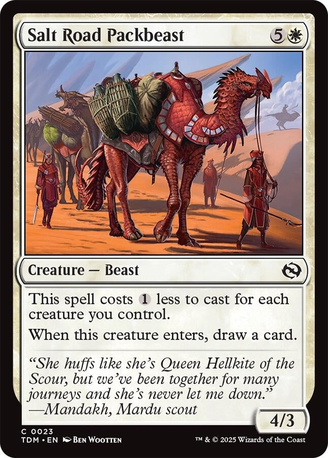 Image for Salt Road Packbeast (Tarkir: Dragonstorm) (23) - Magic: The Gathering