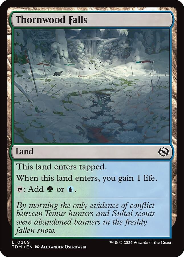 Image for Thornwood Falls (Tarkir: Dragonstorm) (269) - Magic: The Gathering