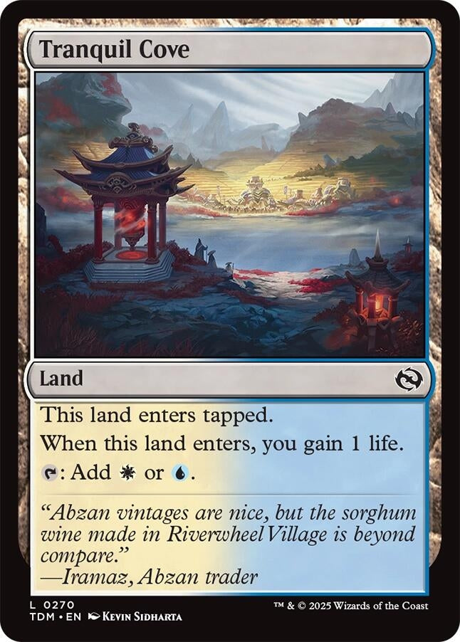 Image for Tranquil Cove (Tarkir: Dragonstorm) (270) - Magic: The Gathering