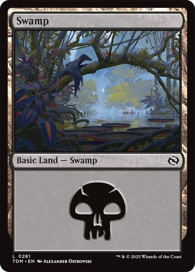 Image for Swamp (0281) (Tarkir: Dragonstorm) (281) - Magic: The Gathering