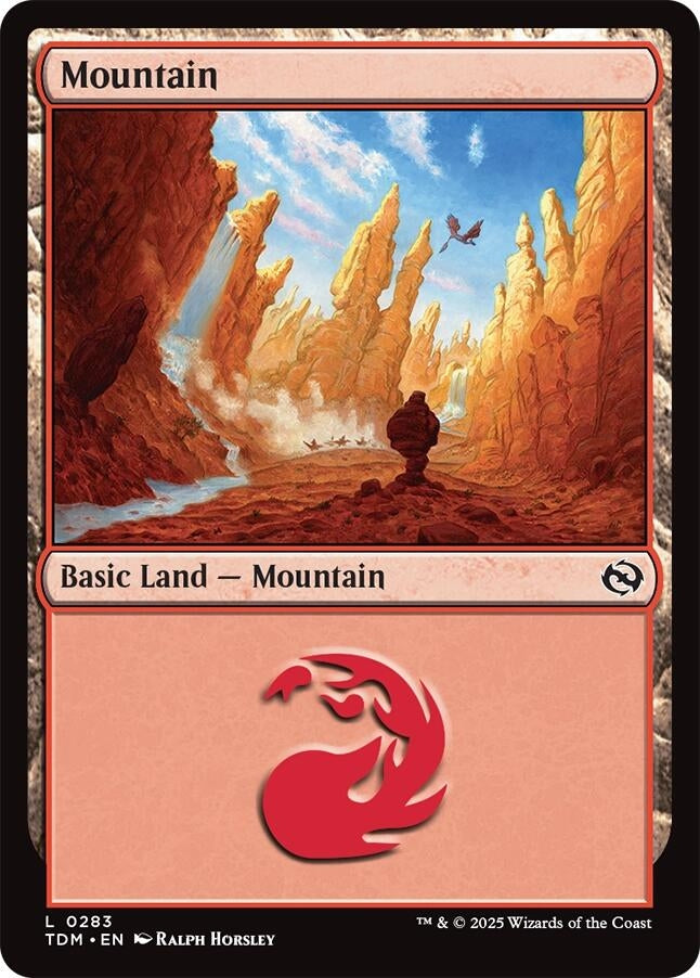 Image for Mountain (0283) (Tarkir: Dragonstorm) (283) - Magic: The Gathering