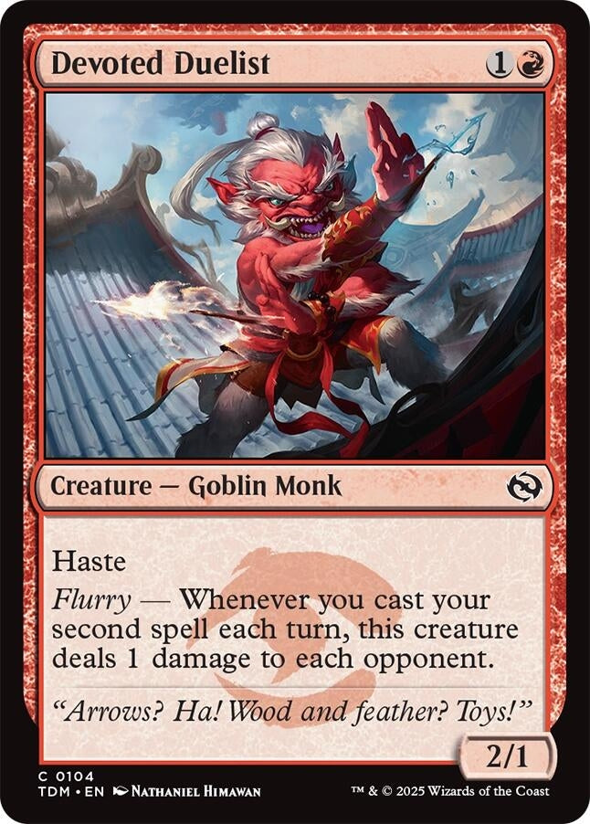 Image for Devoted Duelist (Tarkir: Dragonstorm) (104) - Magic: The Gathering