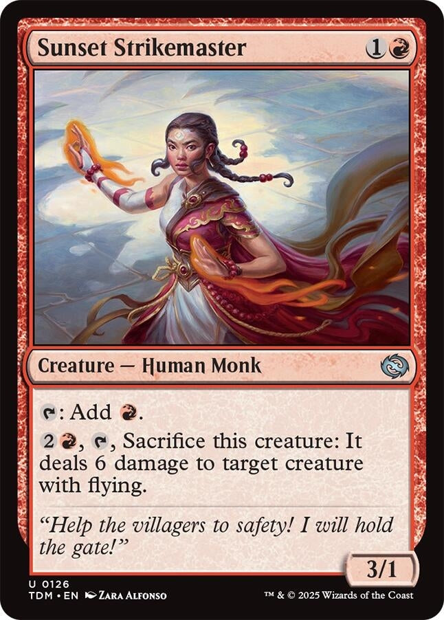 Image for Sunset Strikemaster (Tarkir: Dragonstorm) (126) - Magic: The Gathering