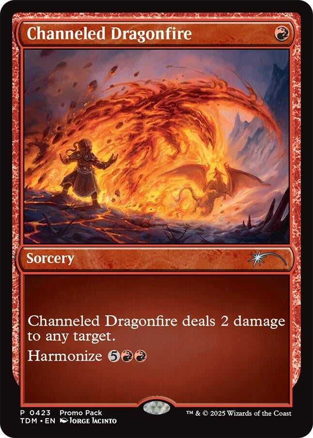 Image for Channeled Dragonfire (Promo Pack: Tarkir: Dragonstorm) (423) - Magic: The Gathering