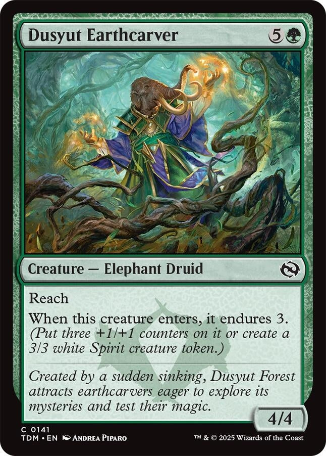 Image for Dusyut Earthcarver (Tarkir: Dragonstorm) (141) - Magic: The Gathering