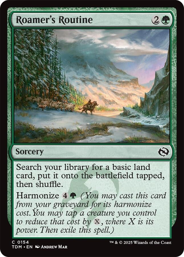 Image for Roamer's Routine (Tarkir: Dragonstorm) (154) - Magic: The Gathering
